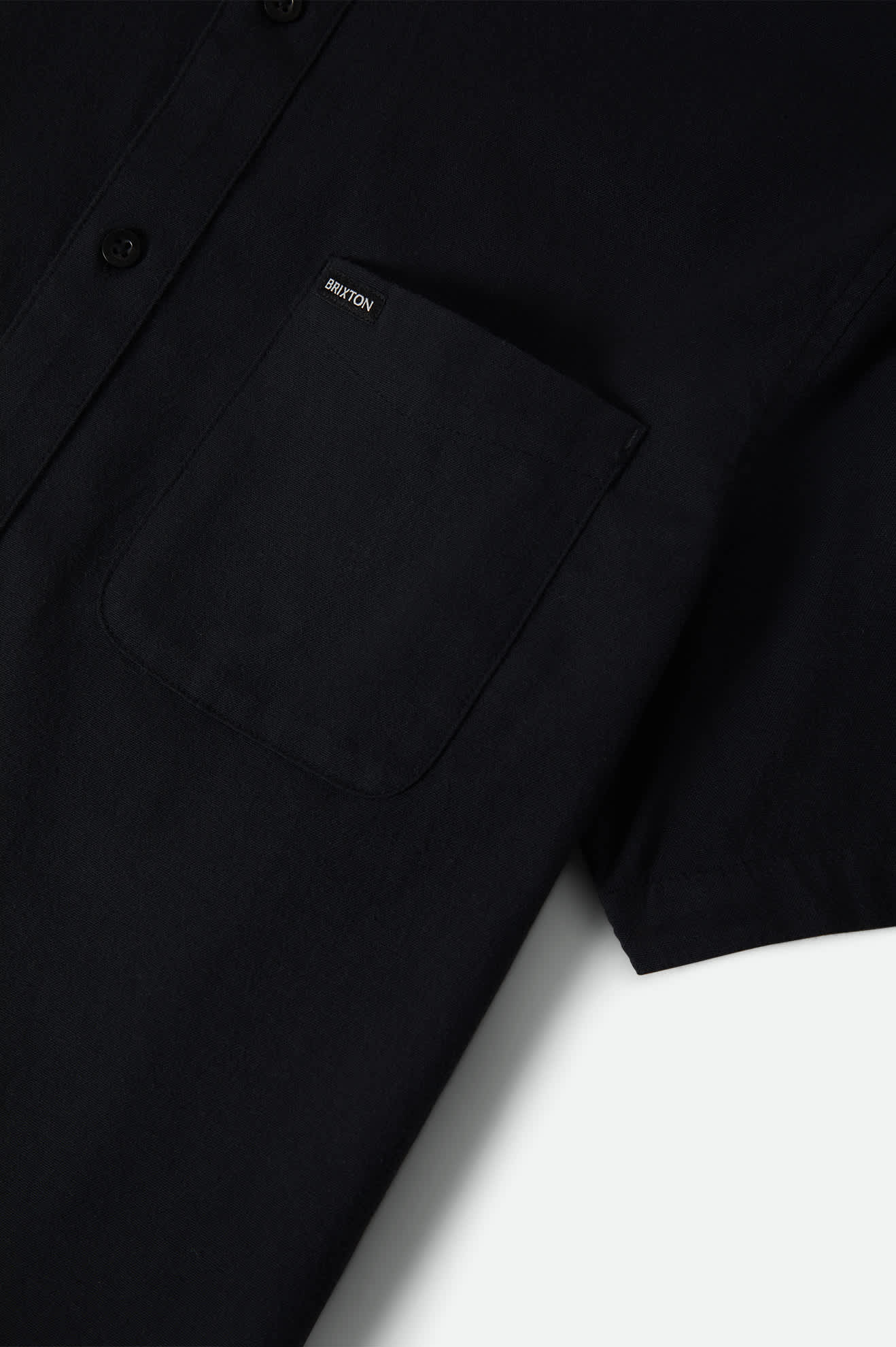 Sanford Oxford Short Sleeve Shirt - Black - Image 7