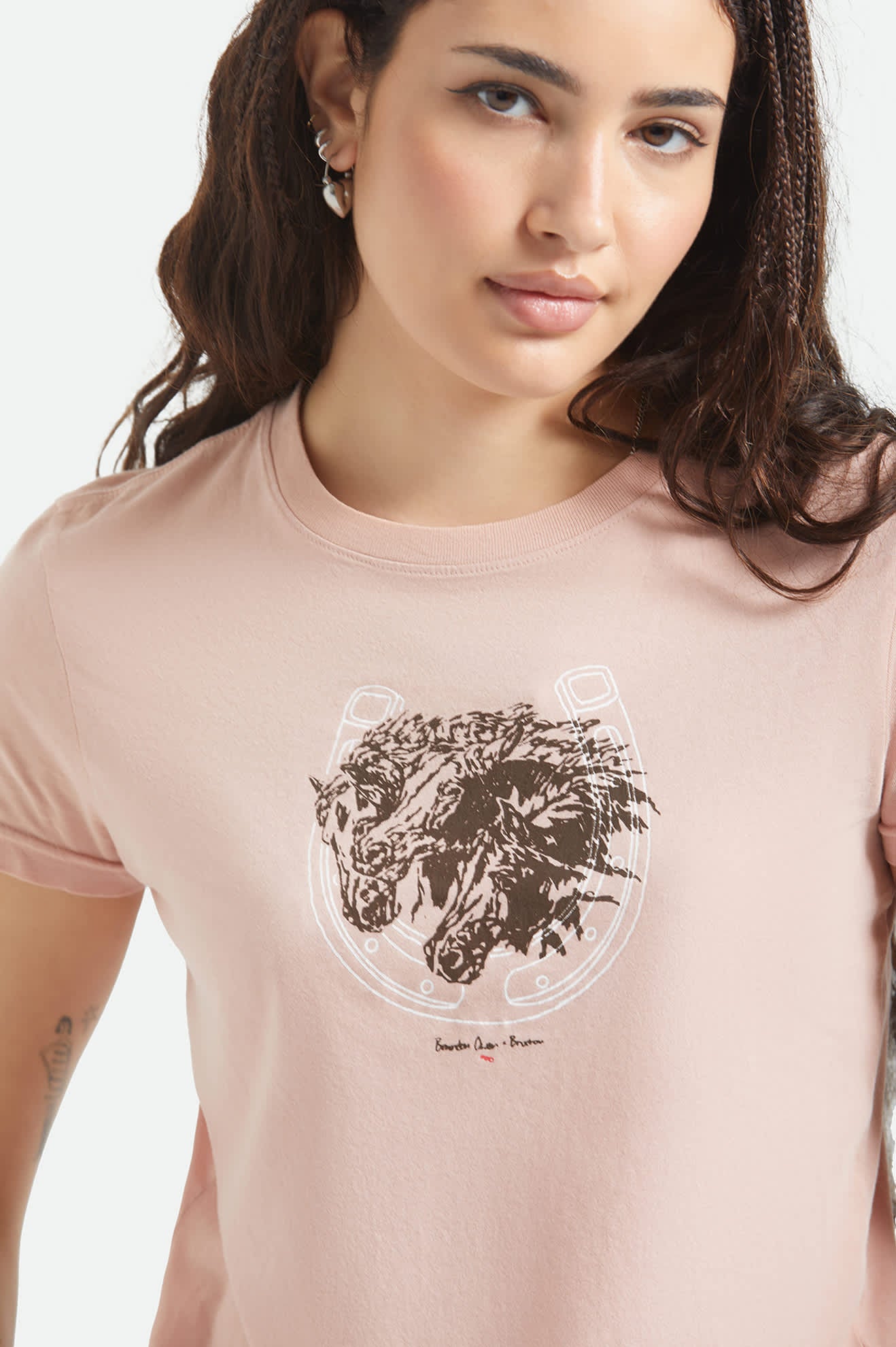 Pony Club Slim Crew T-Shirt - Silver Pink - Image 5
