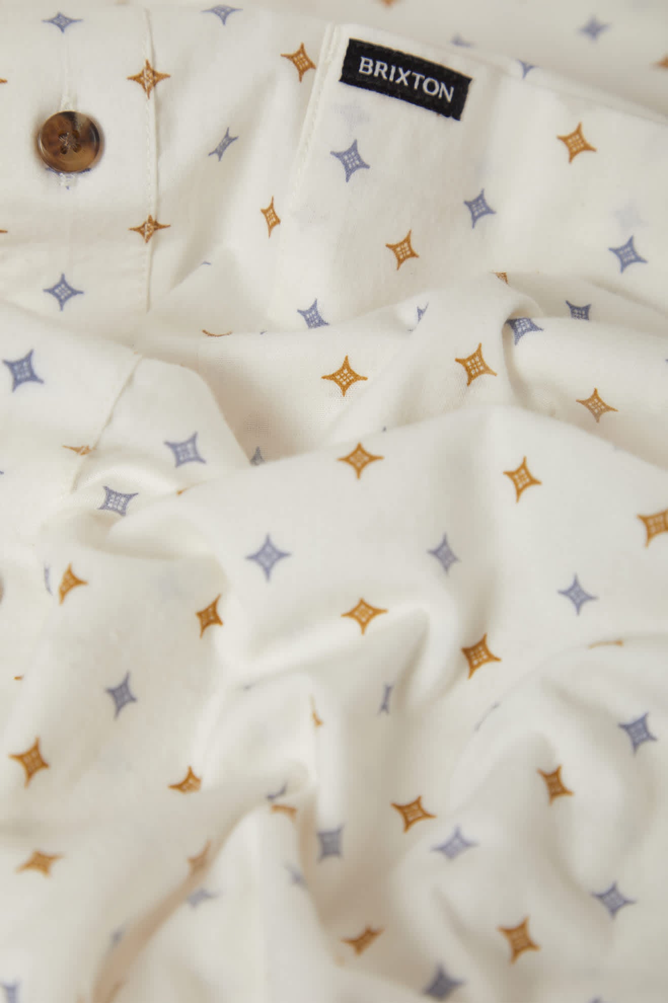 Charter Print Short Sleeve Shirt - Off White/Multi Diamond Tile - Image 6
