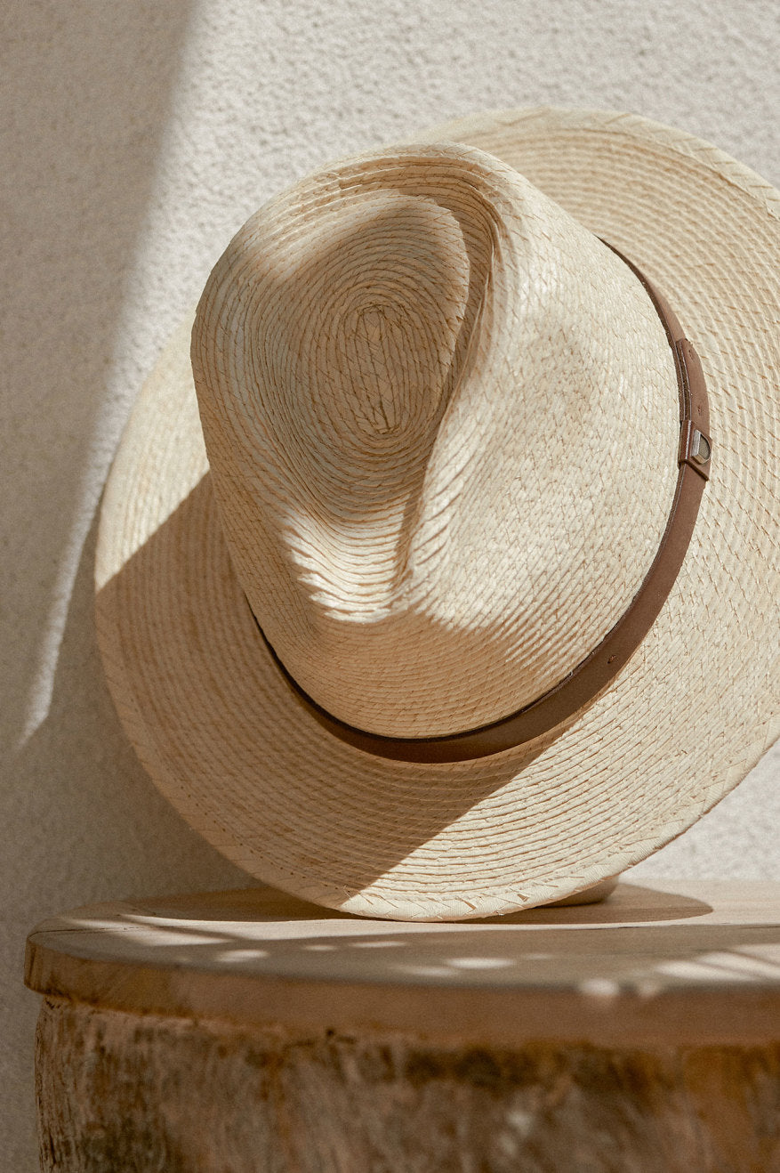 Messer Straw Fedora - Natural/Brown - Image 2