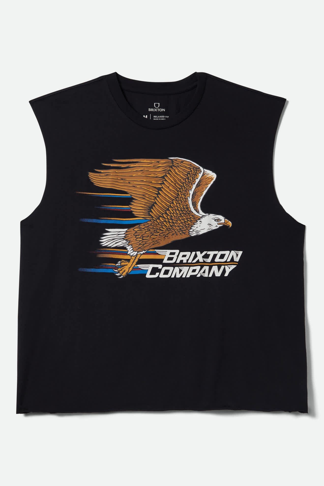 Free Muscle Tank Top - Black Worn Wash