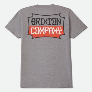 Pillar Short Sleeve T-Shirt - Heather Grey