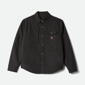 Builders Stretch L/S Overshirt - Washed Black
