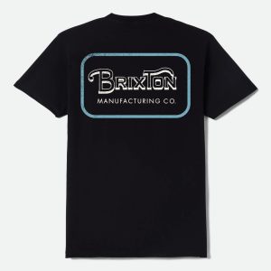 Grade Short Sleeve T-Shirt - Black/Off White/Retro Blue