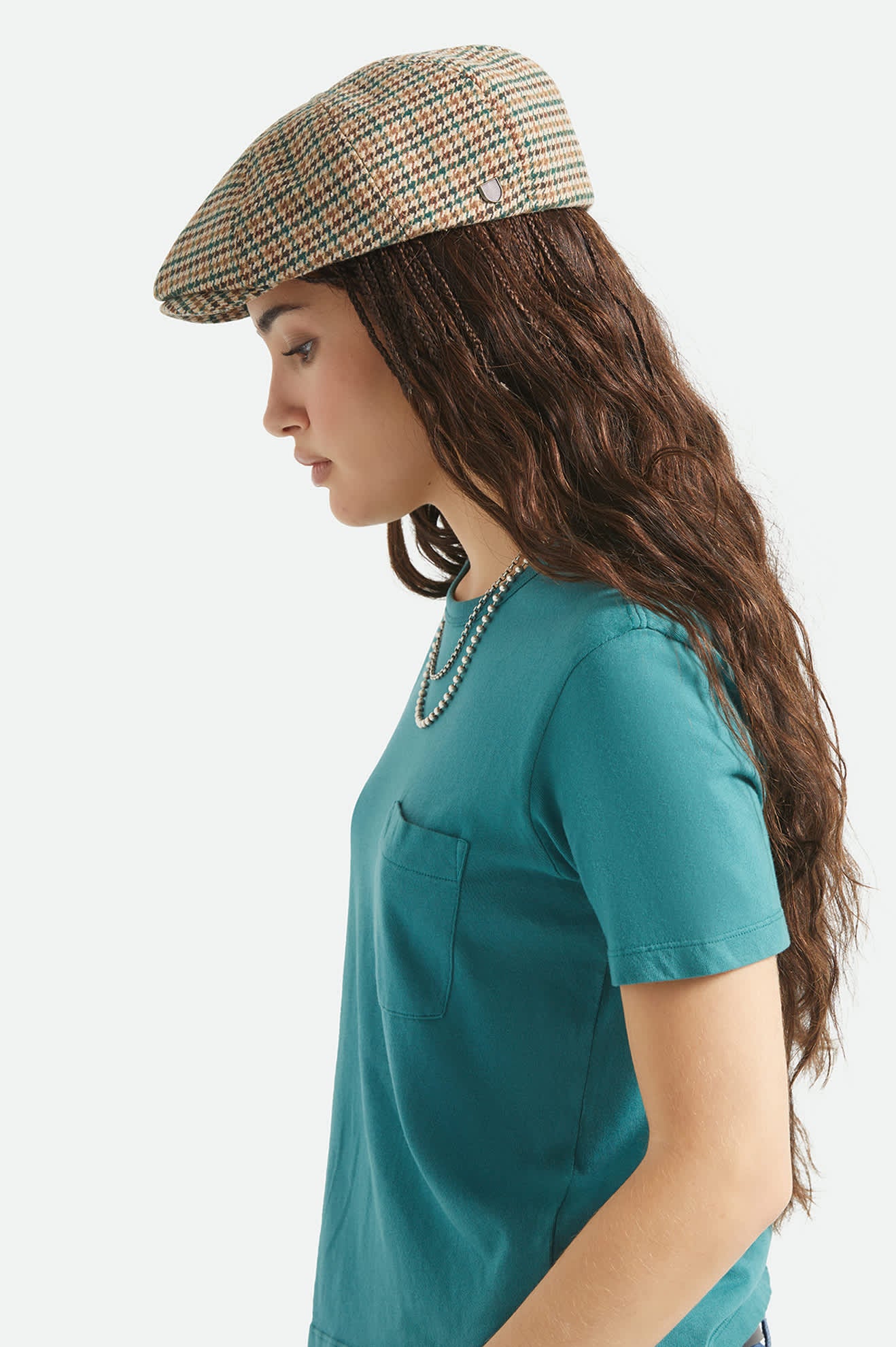 Brood Newsboy Cap - Dusted Ochre/Khaki/Verdant Green - Image 3