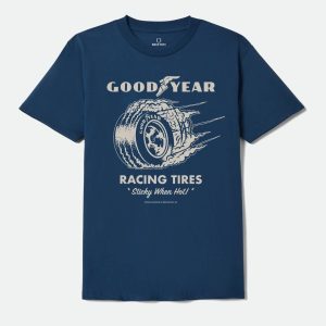 Goodyear Cheater Slick Short Sleeve Standard T-Shirt - Navy