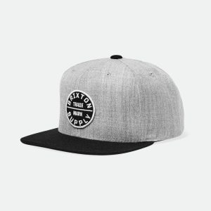 Oath III Snapback - Light Heather Grey/Black
