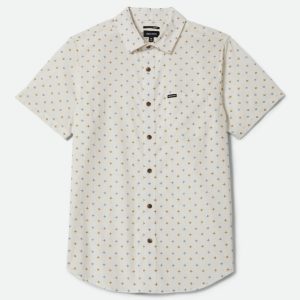 Charter Print Short Sleeve Shirt - Off White/Multi Diamond Tile