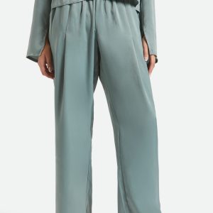 Soho Silky Pant - Blue Green Shine