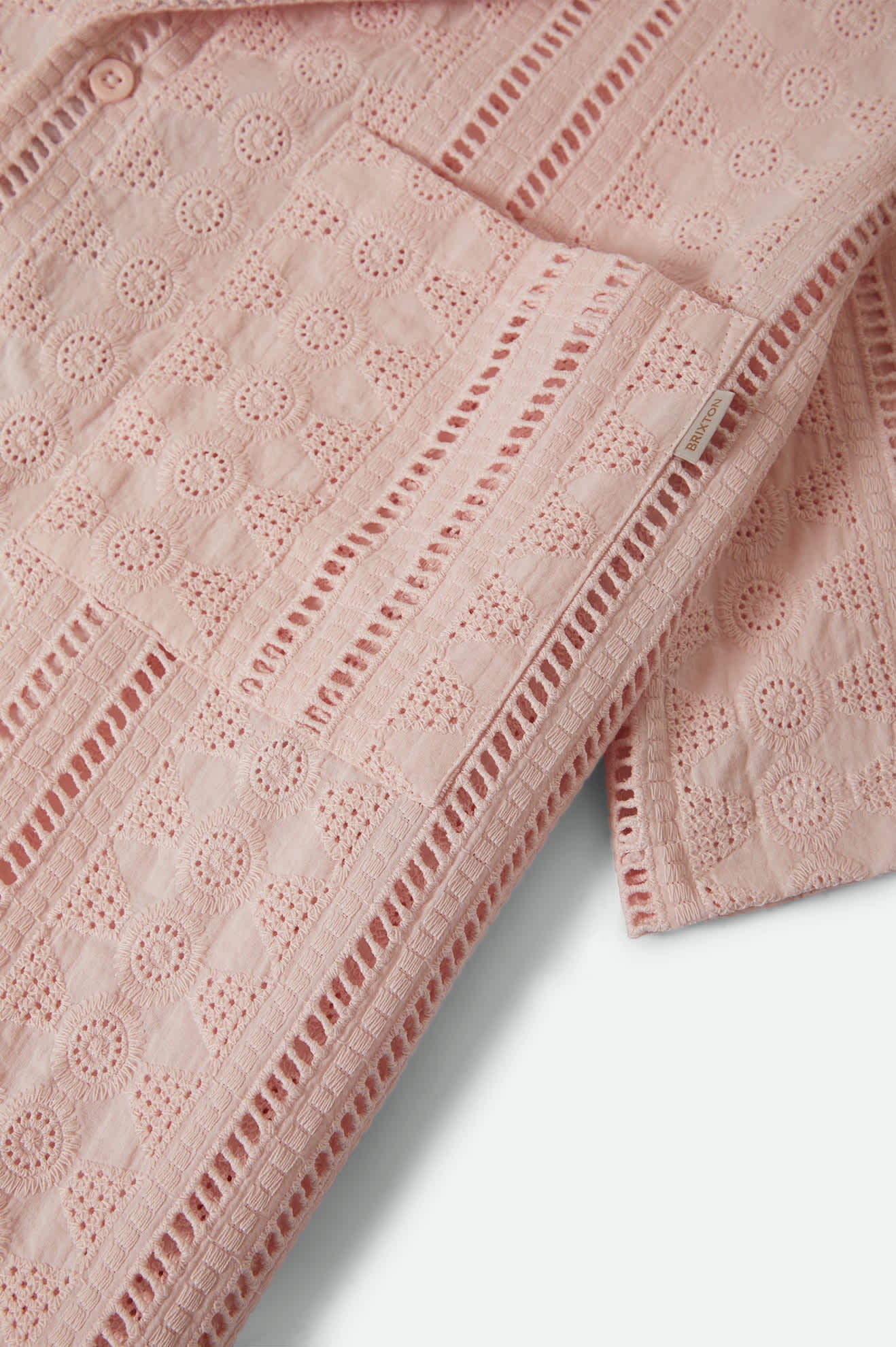 Paradise Lounge Short Sleeve Shirt - Chalk Pink - Image 11