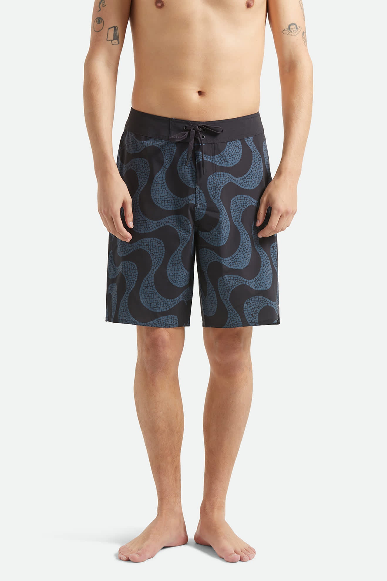Blitz Boardshort 19 - Black/Future Grey Warped Tile - Image 2