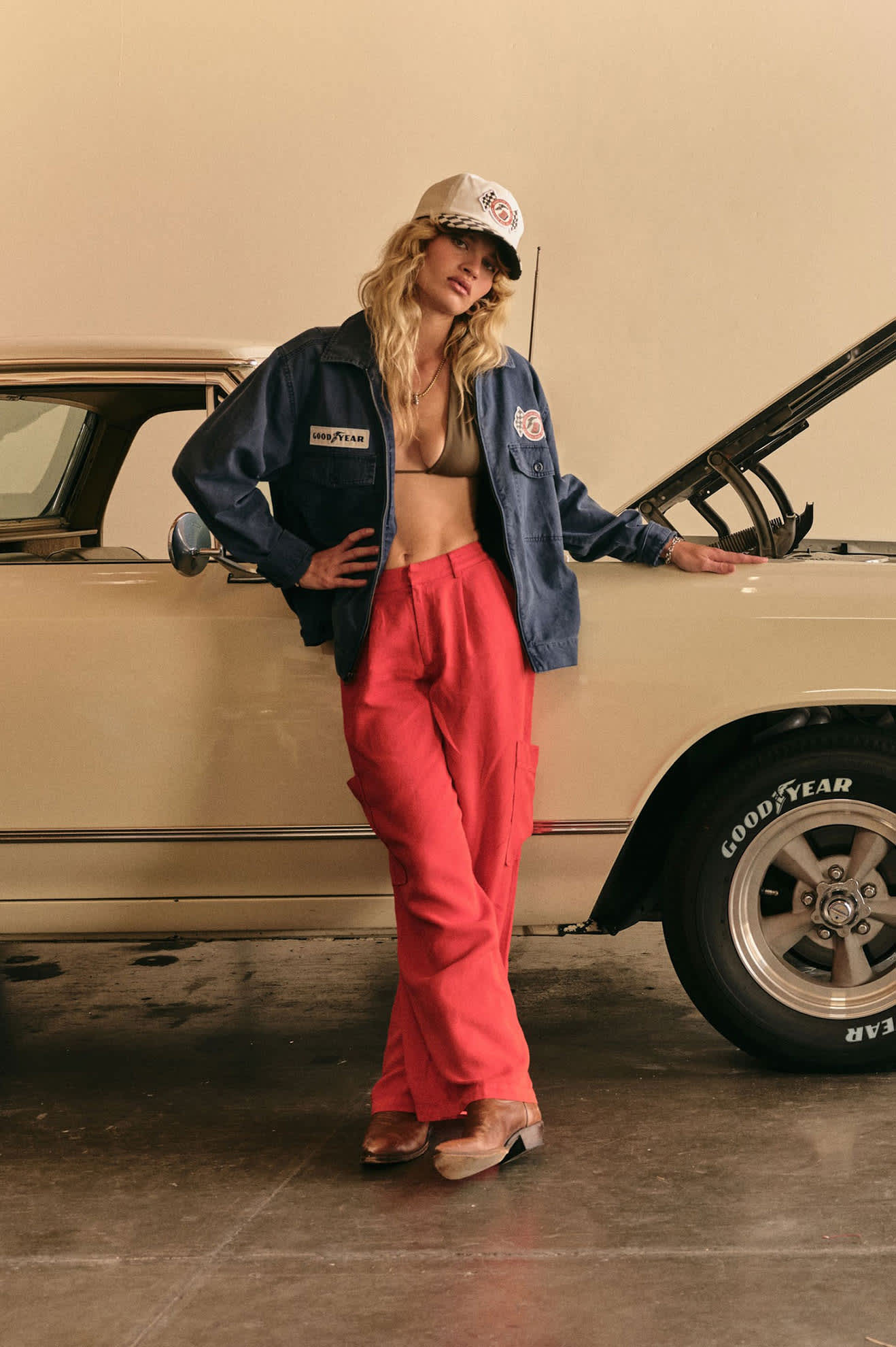 Goodyear Speedway Snapback - Off White - Image 3