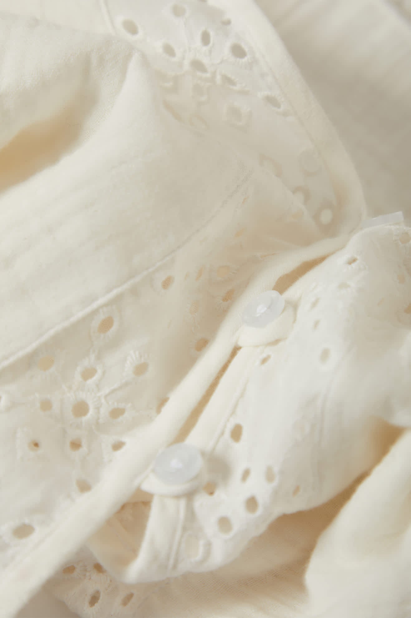 Seaside Eyelet Top - Off White Eyelet - Image 10