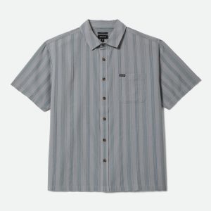 Cru Stripped Dobby Short Sleeve Shirt - Trooper
