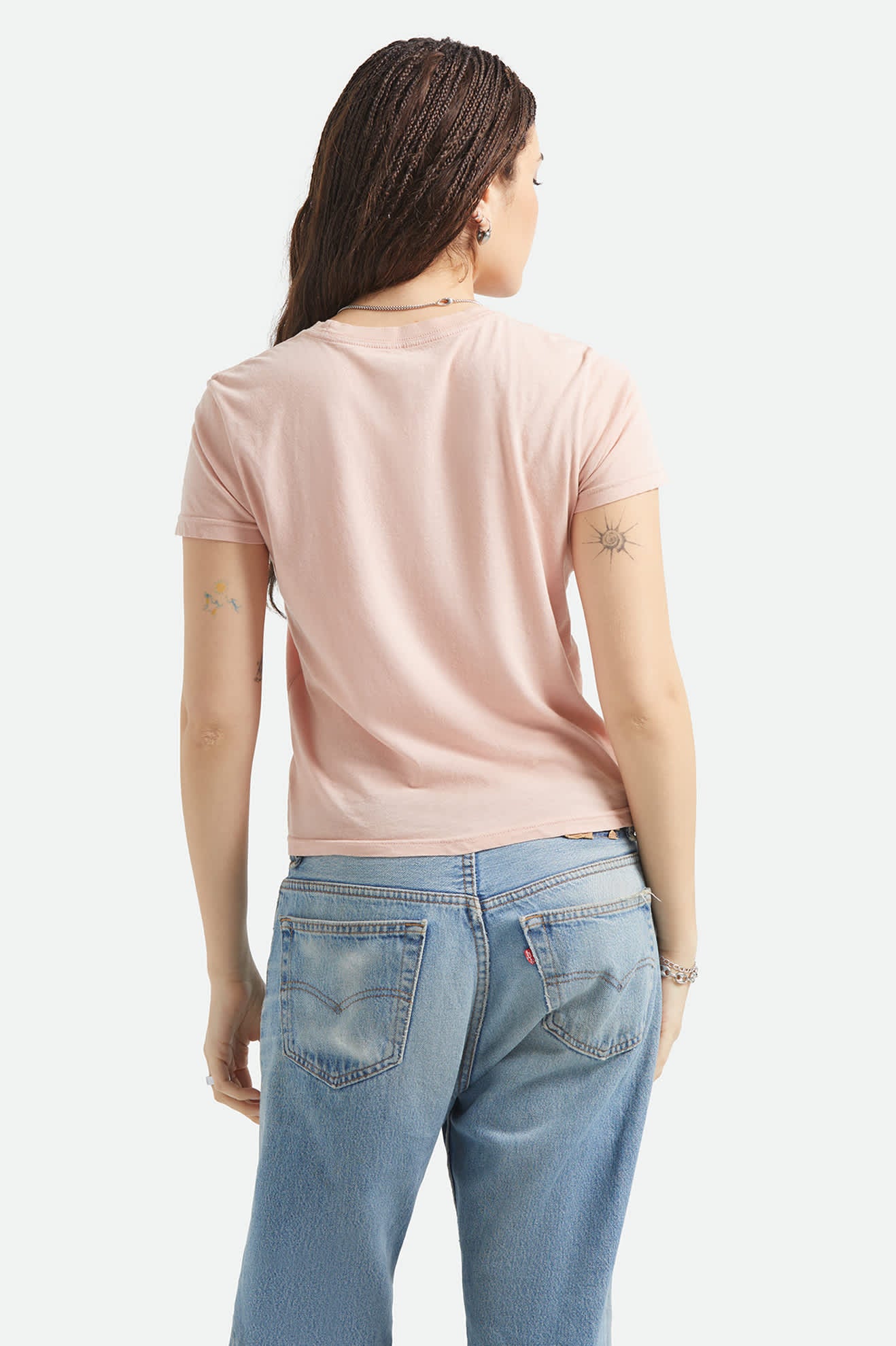Pony Club Slim Crew T-Shirt - Silver Pink - Image 4
