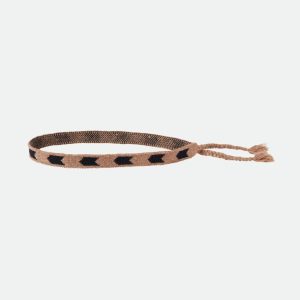 Adjustable Textured Hat Band - Sand/Black