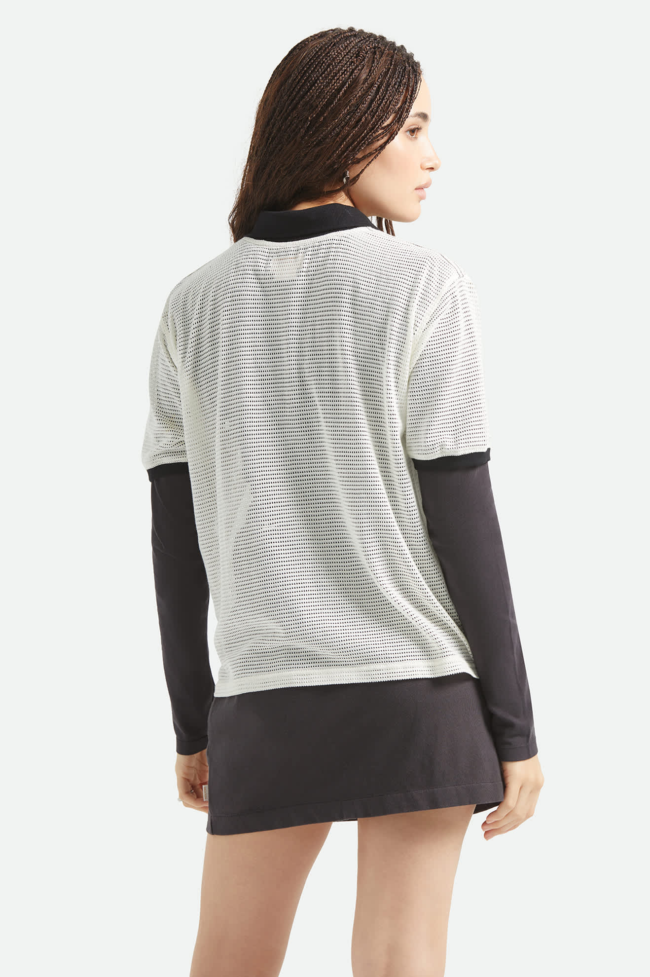 Varsity T-Shirt - Off White/Black - Image 5