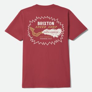 Mavis Short Sleeve T-Shirt - Robust Red Worn Wash