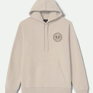 Crest Hoodie - Cream/Jet Black/Washed Copper