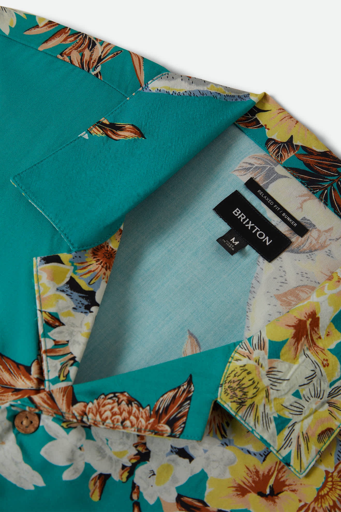 Bunker Vacation Short Sleeve Camp Collar Shirt - Retro Green - Image 7