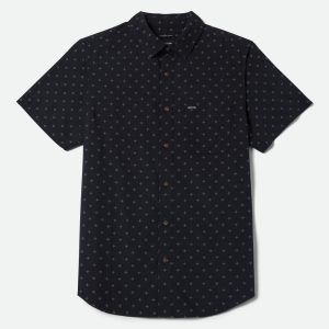 Charter Print Short Sleeve Shirt - Future Grey Diamond Tile