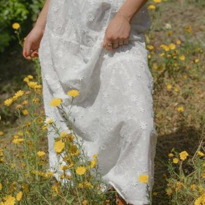 The Abigail Skirt - Off White Floral