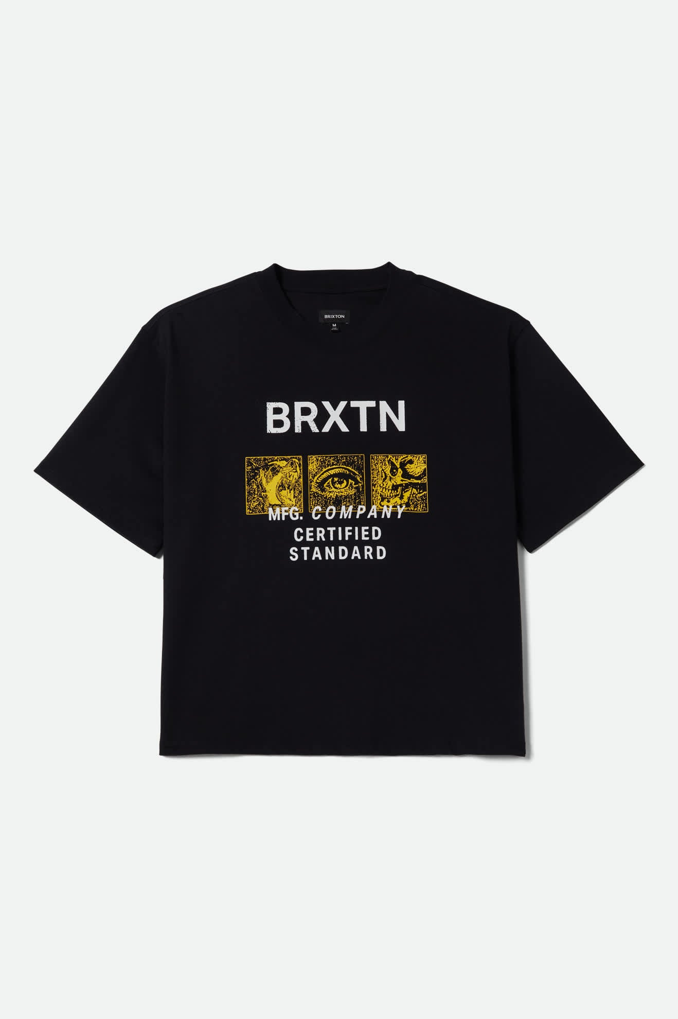 Mollar Short Sleeve Cropped T-Shirt - Black