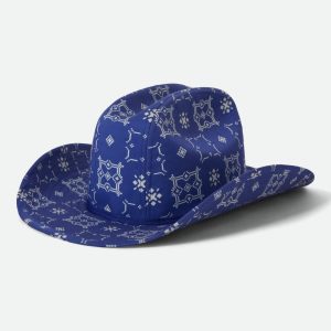 Odessa Cowboy Hat - Sunrise Blue/White