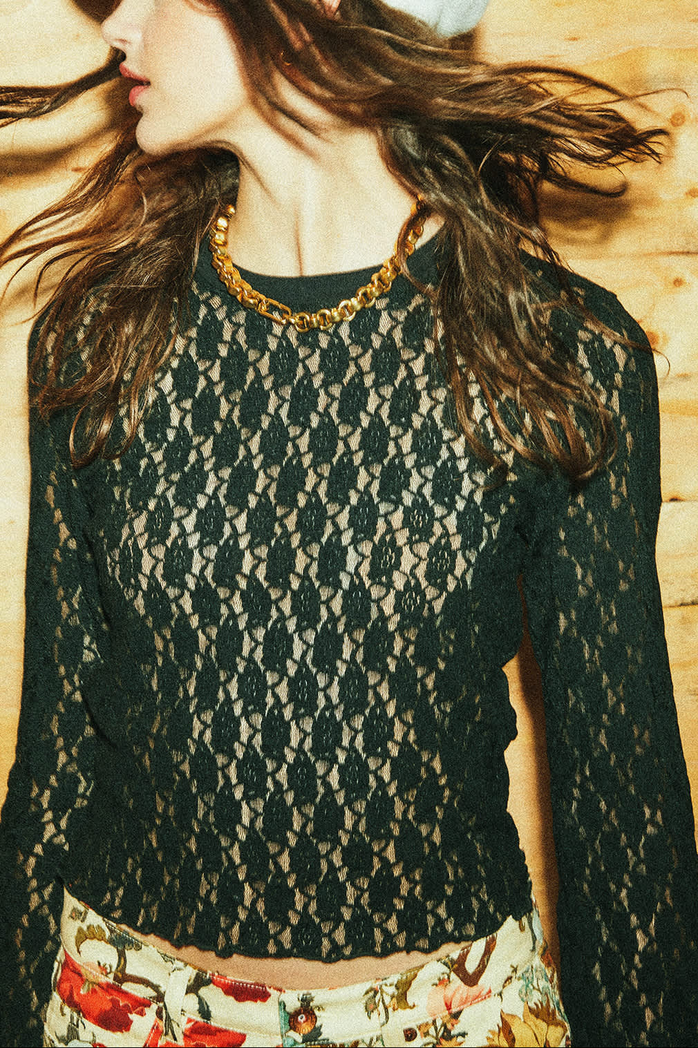 Dolly Slim L/S Knit T-Shirt - Black - Image 4