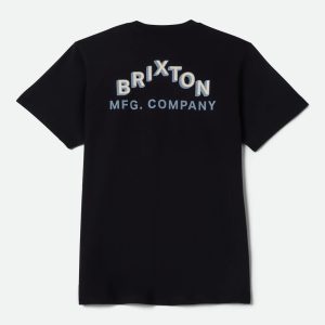 Roman Short Sleeve Pocket T-Shirt - Black