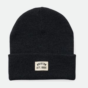 Woodburn Watch Cap Beanie - Washed Black