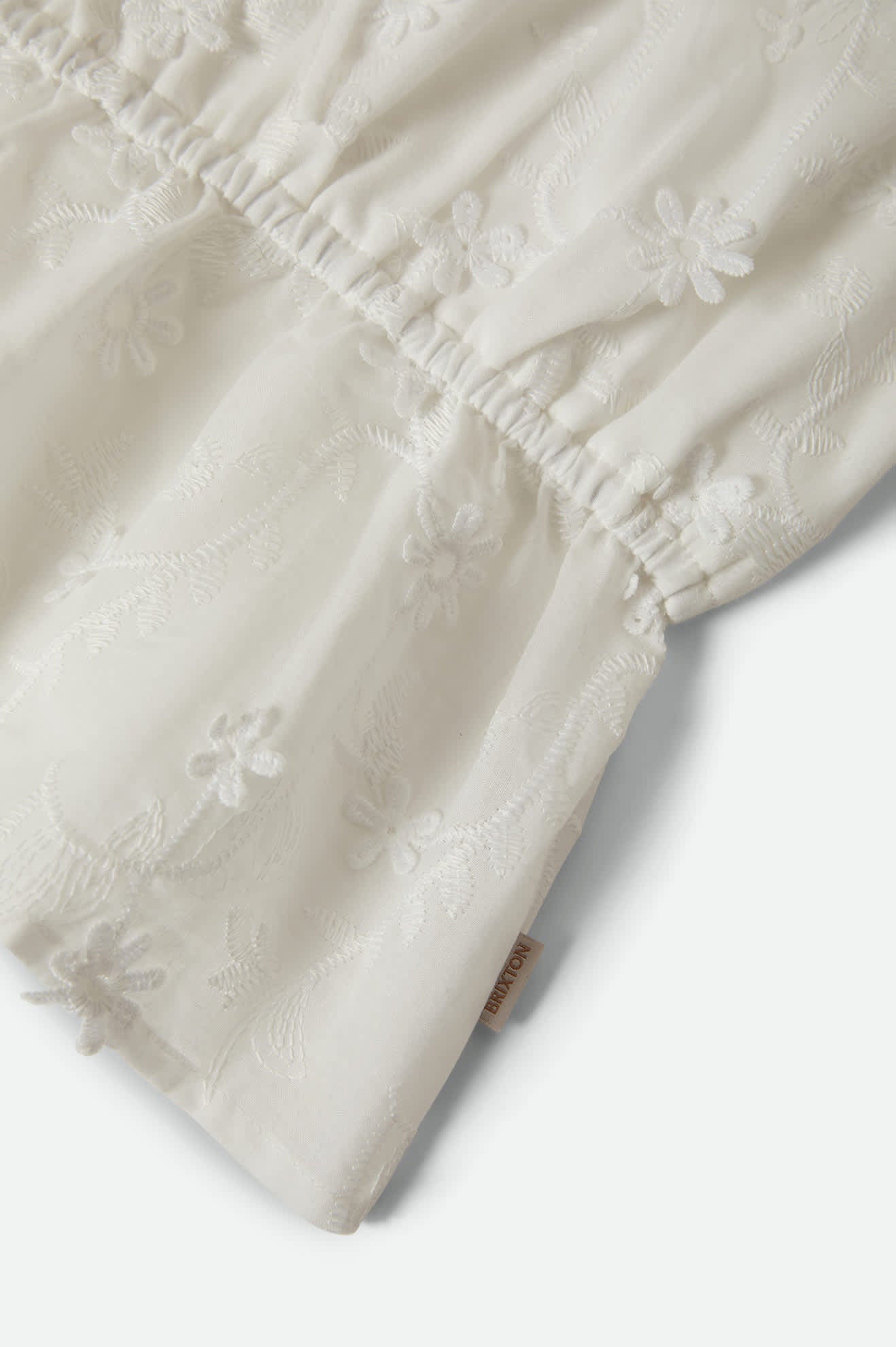 The Abigail Tie Top - Off White Floral - Image 8