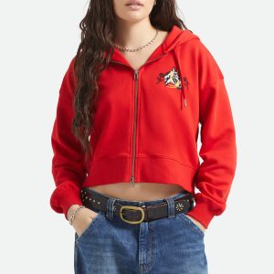 Trophy Horse Cropped Zip Hood - Adrenaline Rush