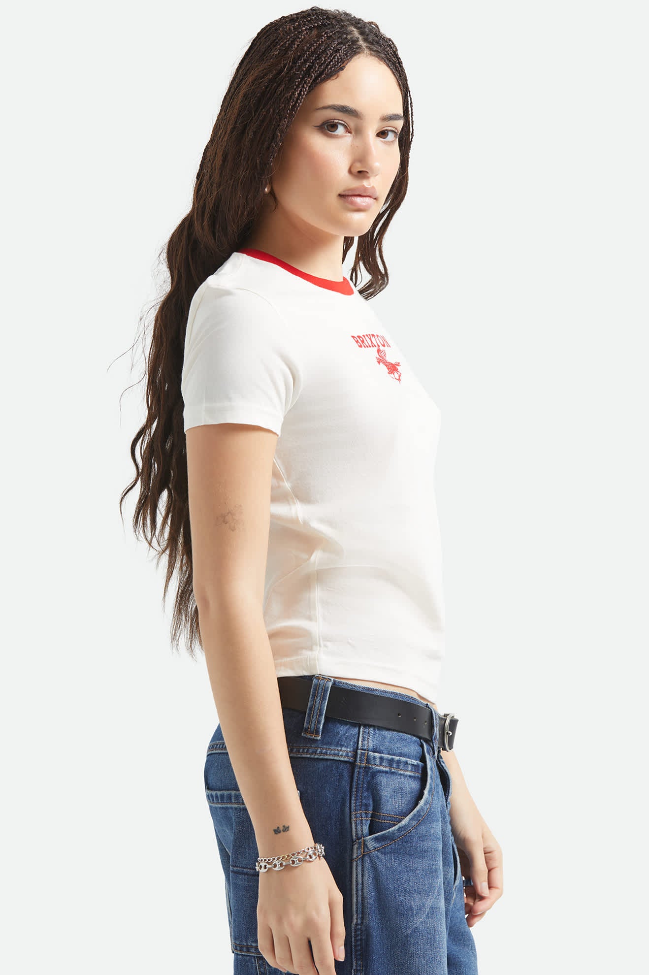Pegasus Slim Crew T-Shirt - Vintage White - Image 4