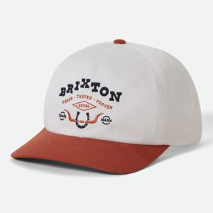 Beekman Snapback - Off White/Rust