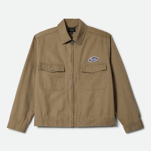 Trademark Lightweight Garage Jacket - Washed Khaki