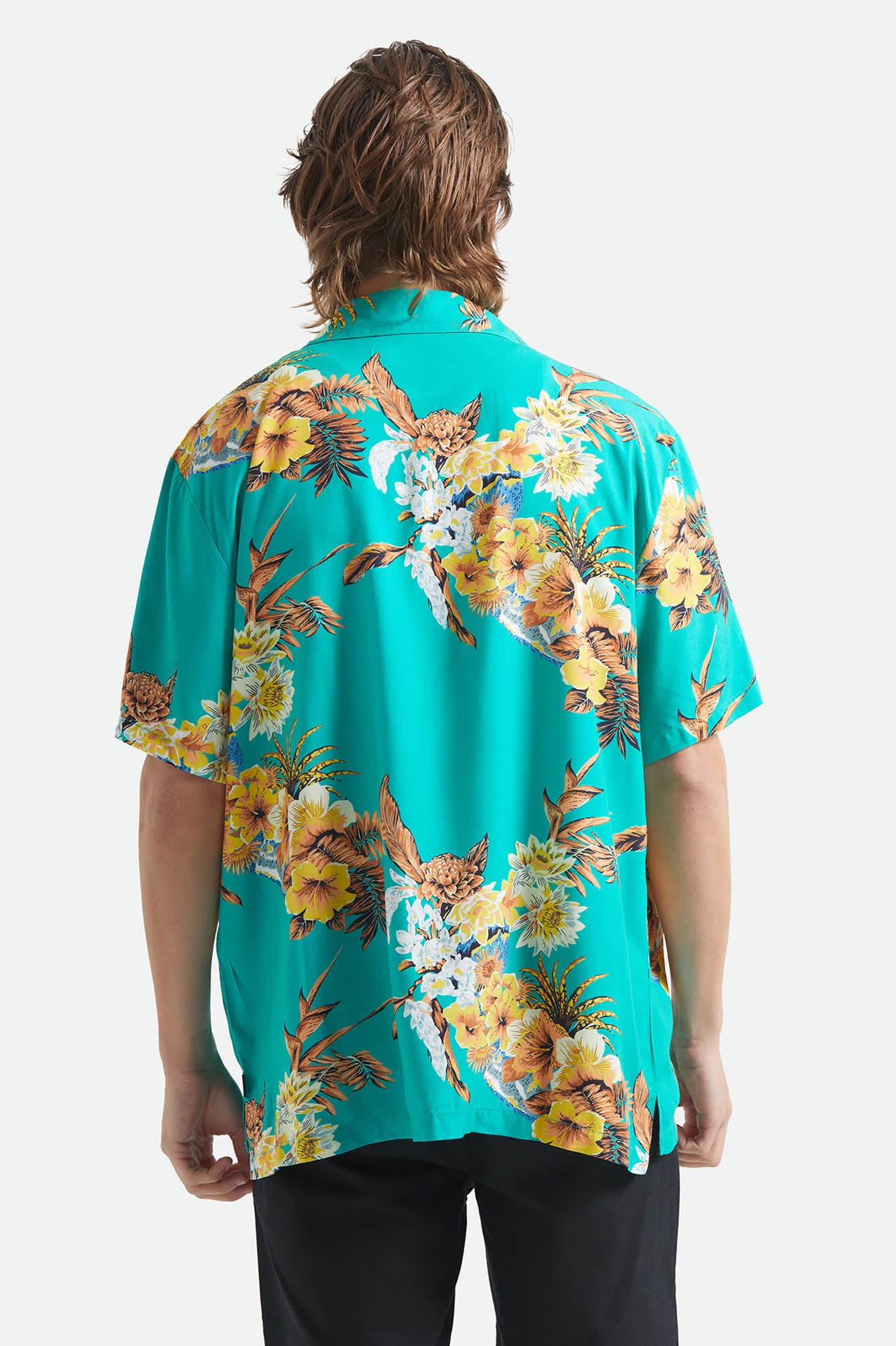Bunker Vacation Short Sleeve Camp Collar Shirt - Retro Green - Image 4