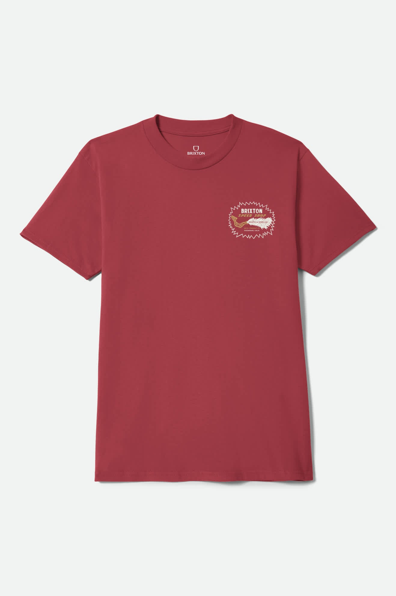 Mavis Short Sleeve T-Shirt - Robust Red Worn Wash - Image 2