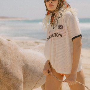Varsity T-Shirt - Off White/Black