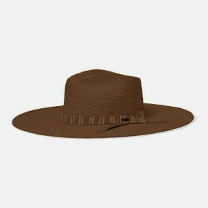 Leigh Straw Fedora - Toffee