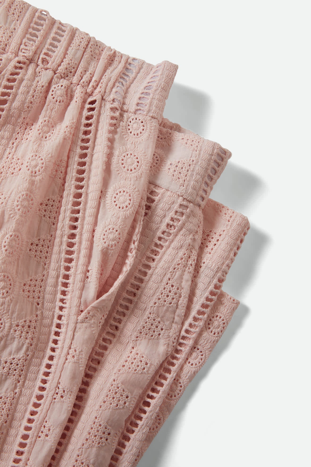 The Mercer Wide Leg Trouser Pant - Chalk Pink - Image 10
