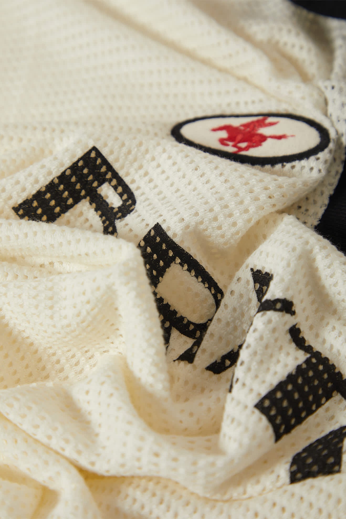 Varsity T-Shirt - Off White/Black - Image 7