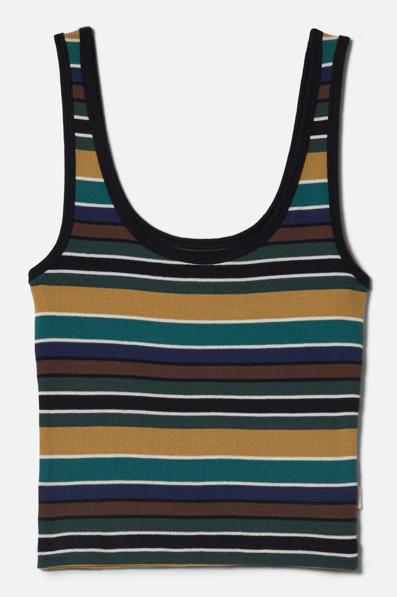 Ringer Organic A-Tank - Multi Retro Stripe - Image 2
