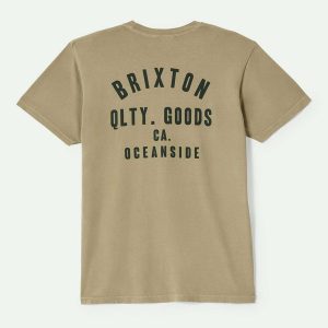 Woodburn Oceanside S/S Standard T-Shirt - Khaki/Dark Green