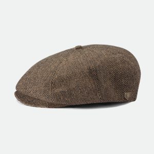 Brood Newsboy Cap - Brown/Khaki