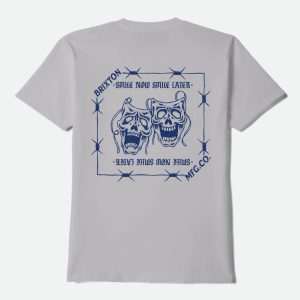 Smile Always Short Sleeve T-Shirt - Pebble Stone Worn Wash