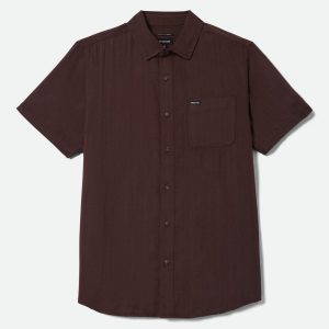 Charter Slub Short Sleeve Shirt - Chocolate