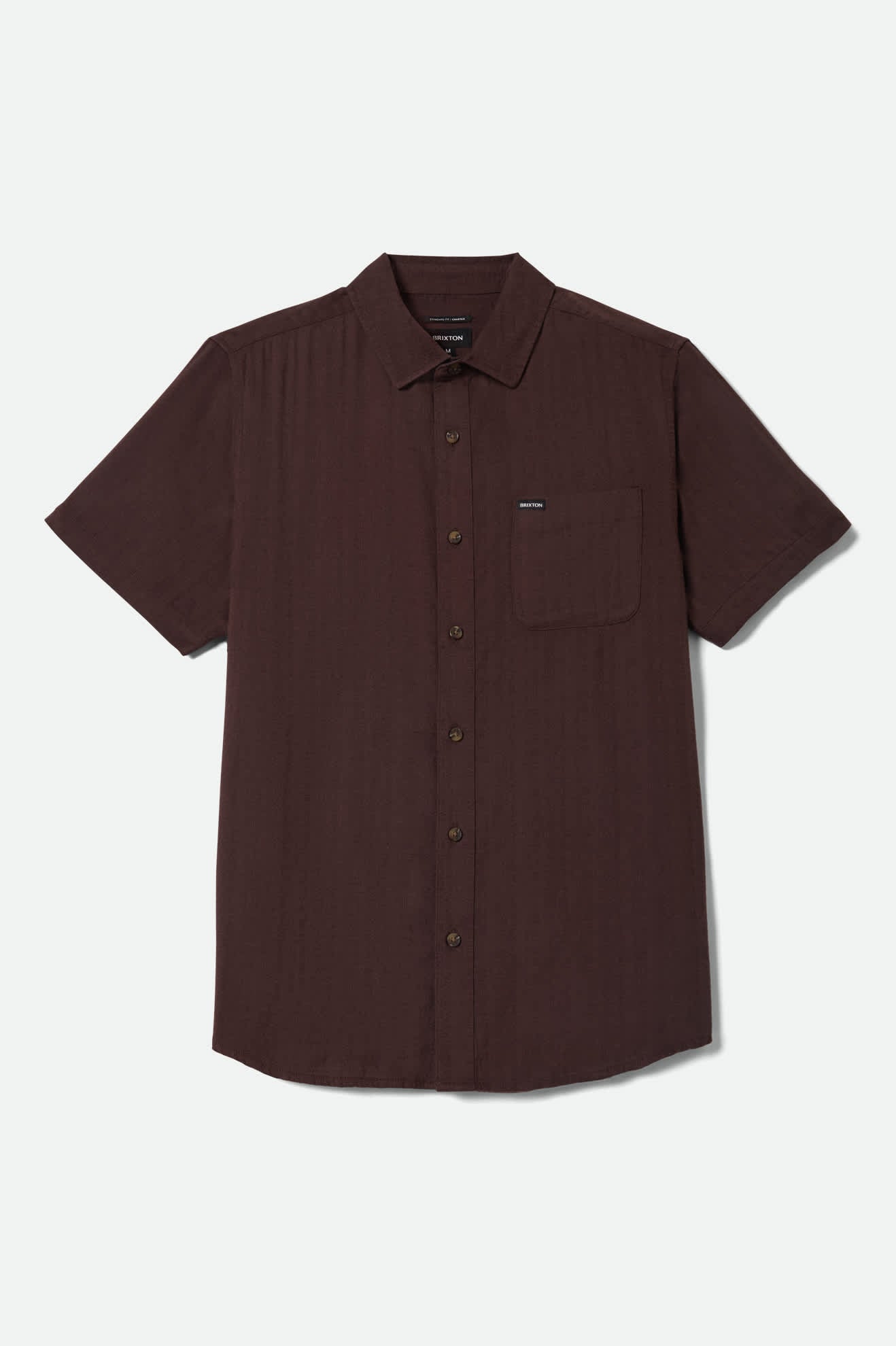 Charter Slub Short Sleeve Shirt - Chocolate