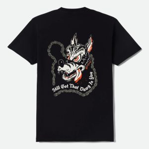 Dawg Short Sleeve T-Shirt - Black Worn Wash