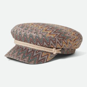 Fiddler Fisherman Cap - Multi Color Zigzag